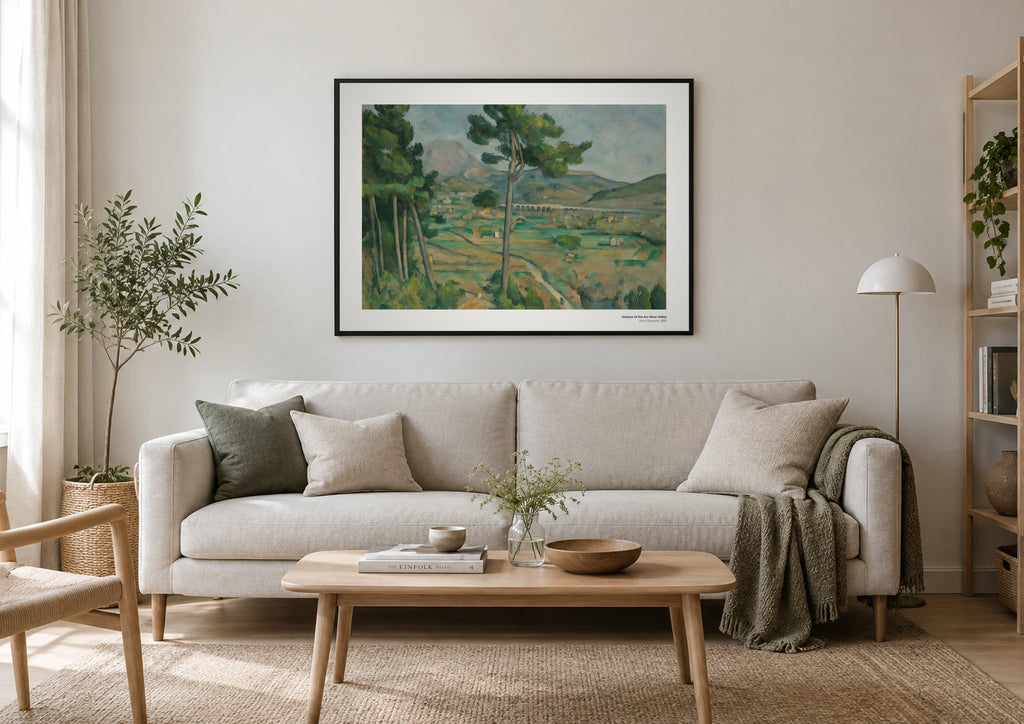 Viaduc de la vallée de l'Arc – Paul Cézanne, aperçu encadré en situation