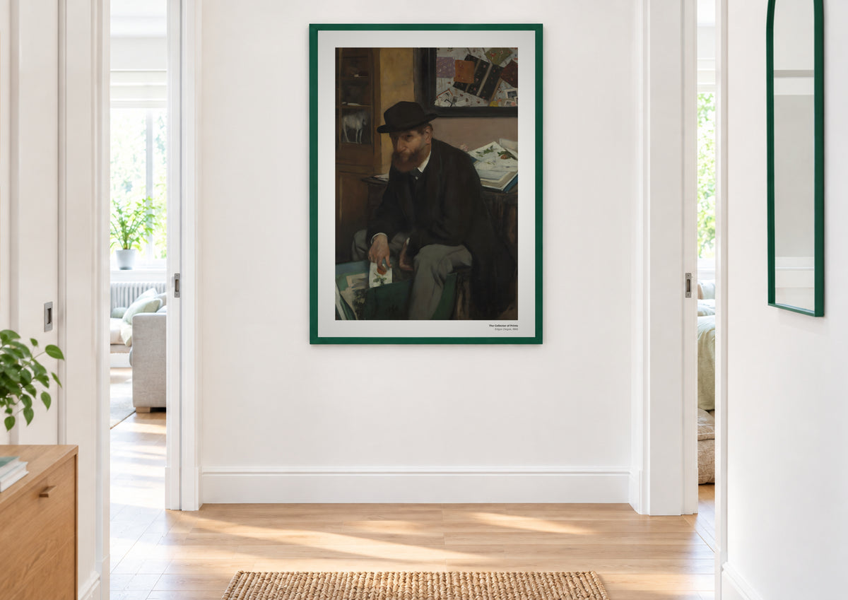Le Collectionneur d'estampes – Edgar Degas, aperçu encadré en situation