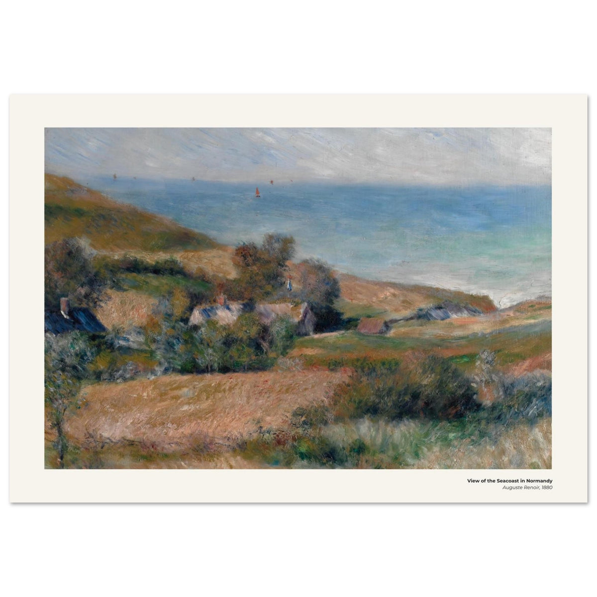 Vue du littoral normand – Auguste Renoir, reproduction d'art