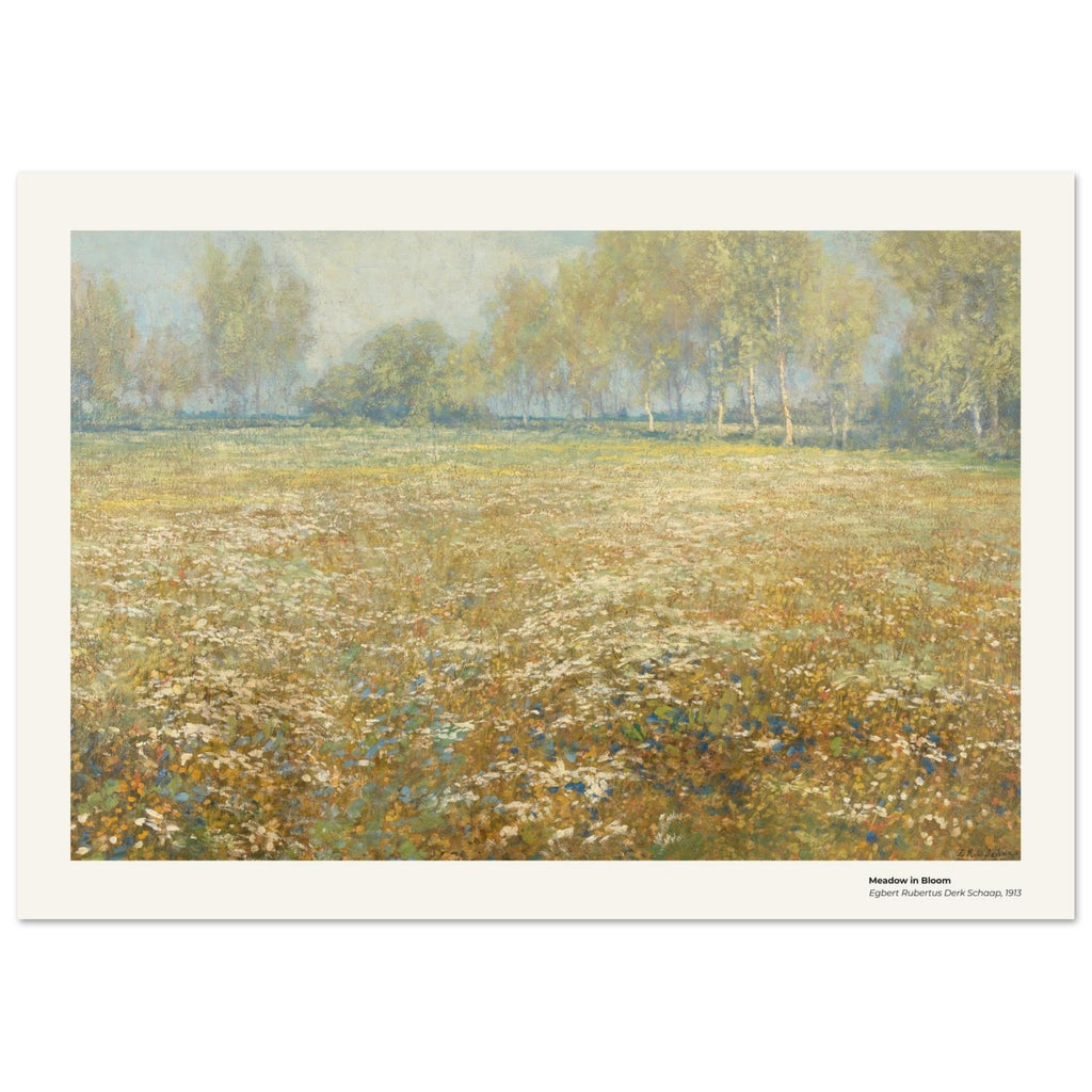 Prairie en fleurs – Egbert Rubertus Derk Schaap, détail de la reproduction
