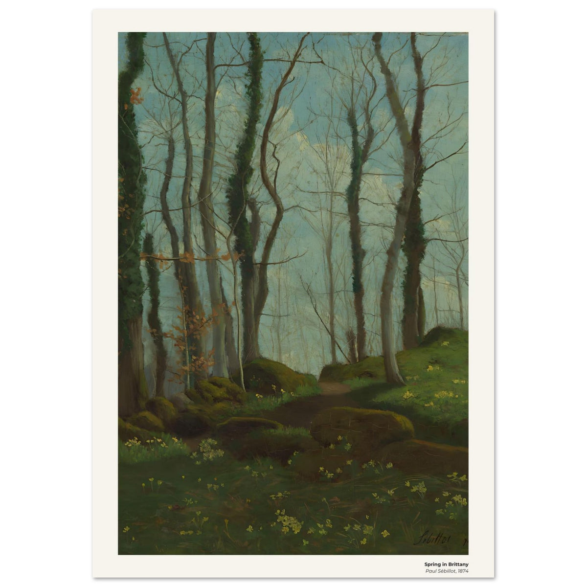 Le printemps en Bretagne – Paul Sébillot, détail de la reproduction