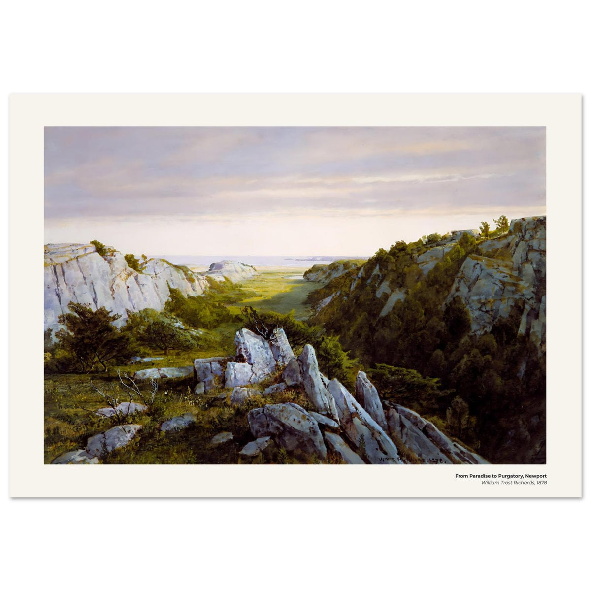 Du paradis au purgatoire, Newport – William Trost Richards, reproduction d'art