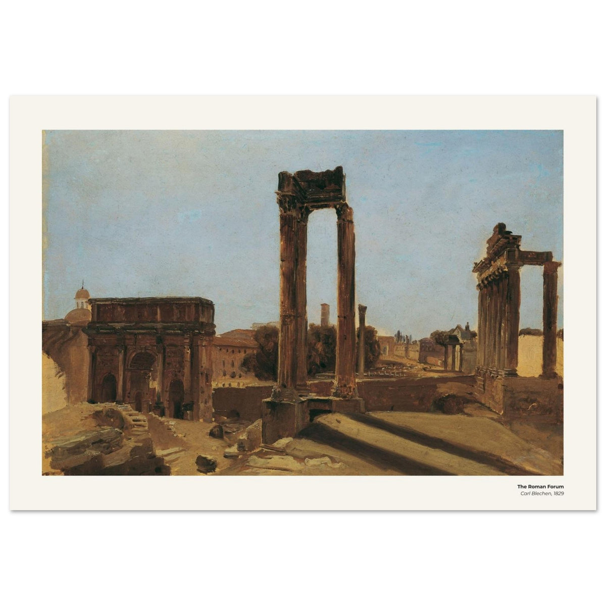 Le Forum romain – Carl Blechen, reproduction d'art