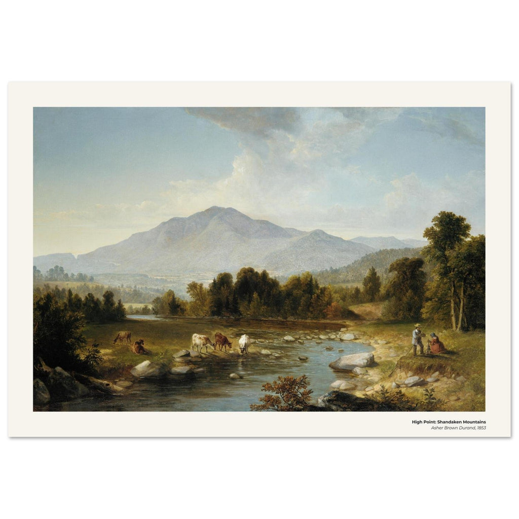 Point culminant : monts Shandaken – Asher Brown Durand, détail de la reproduction