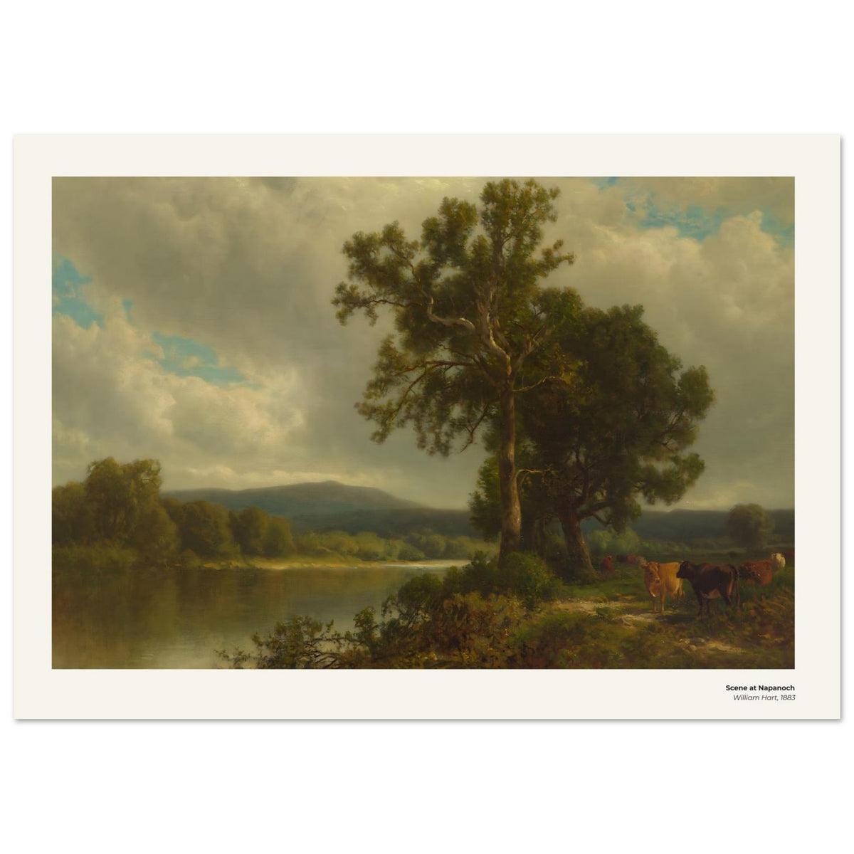Scène à Napanoch – William Hart, détail de la reproduction