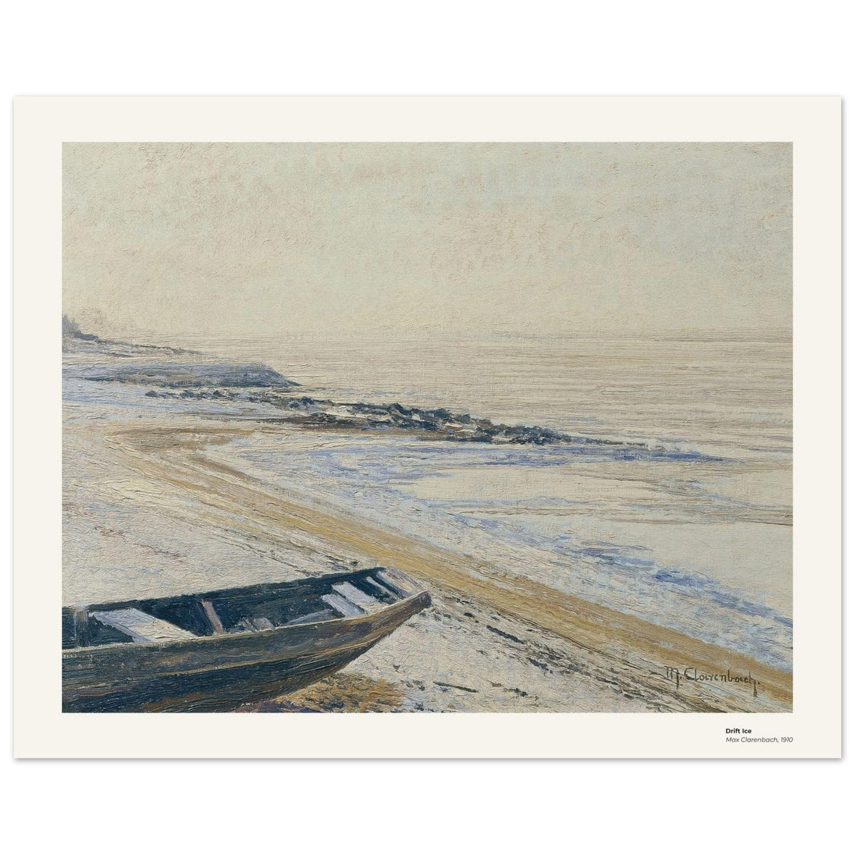 Glaces dérivantes – Max Clarenbach, reproduction d'art