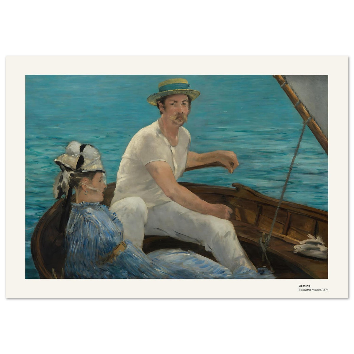 Navigation de plaisance – Édouard Manet, détail de la reproduction