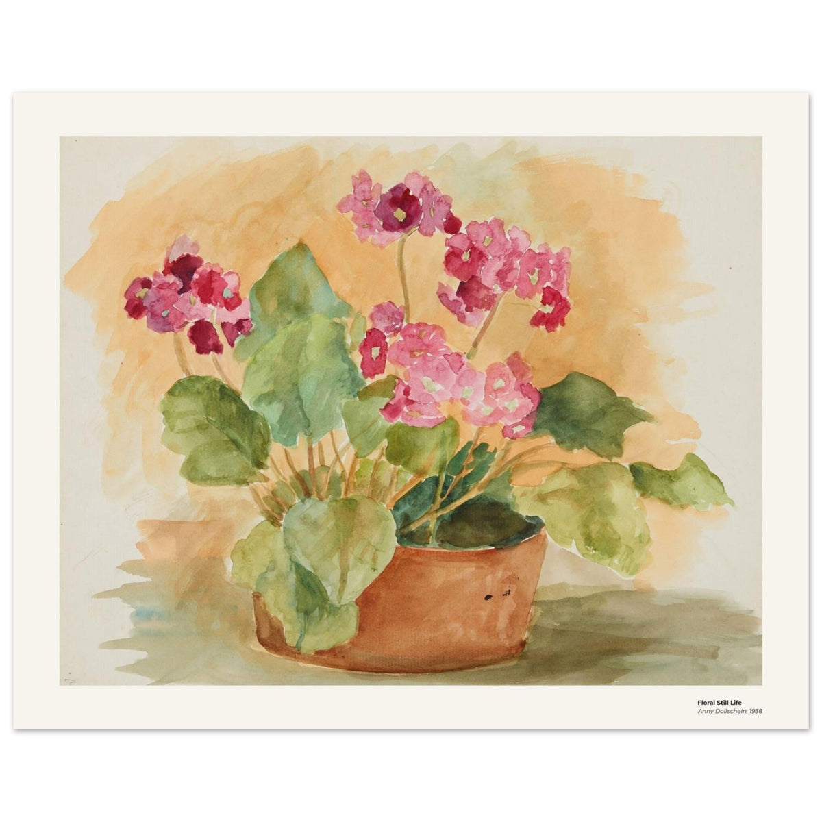 Nature morte aux fleurs – Anny Dollschein, reproduction d'art