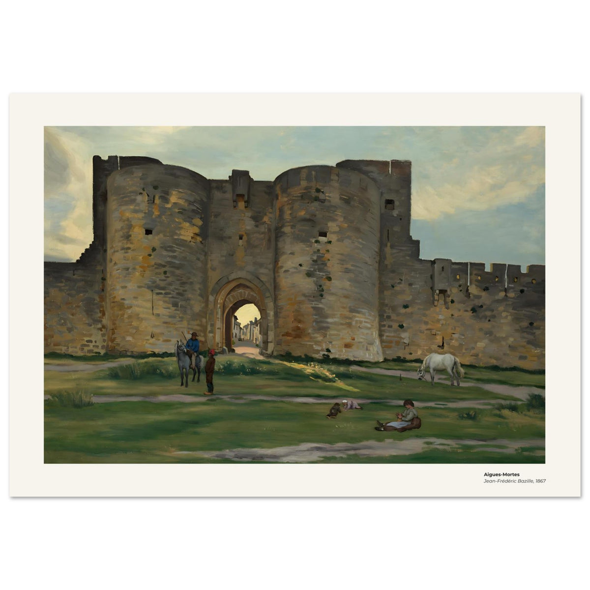 Aigues-Mortes – Frédéric Bazille, reproduction d'art