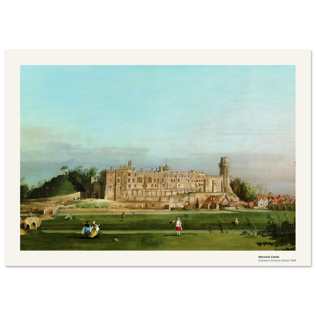 Château de Warwick – Canaletto, détail de la reproduction