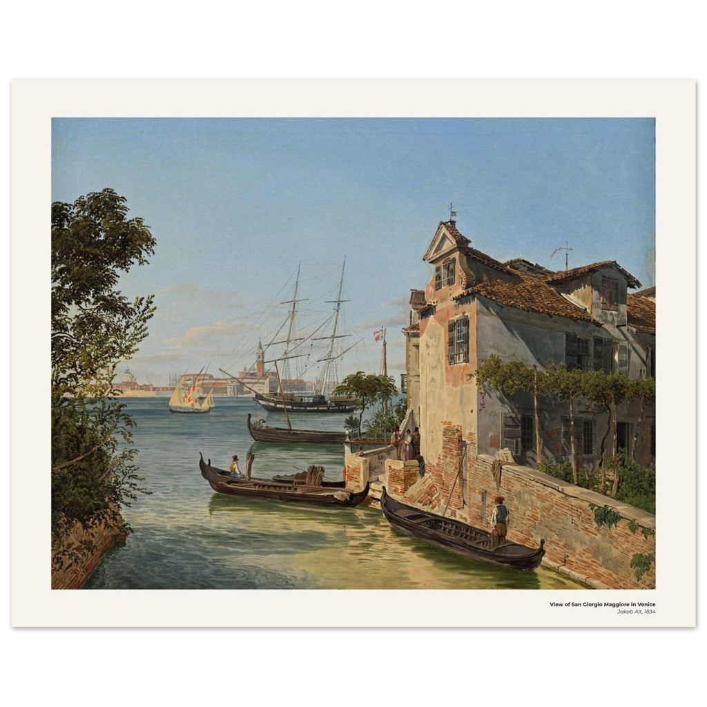 Vue de San Giorgio Maggiore à Venise – Jakob Alt, reproduction d'art