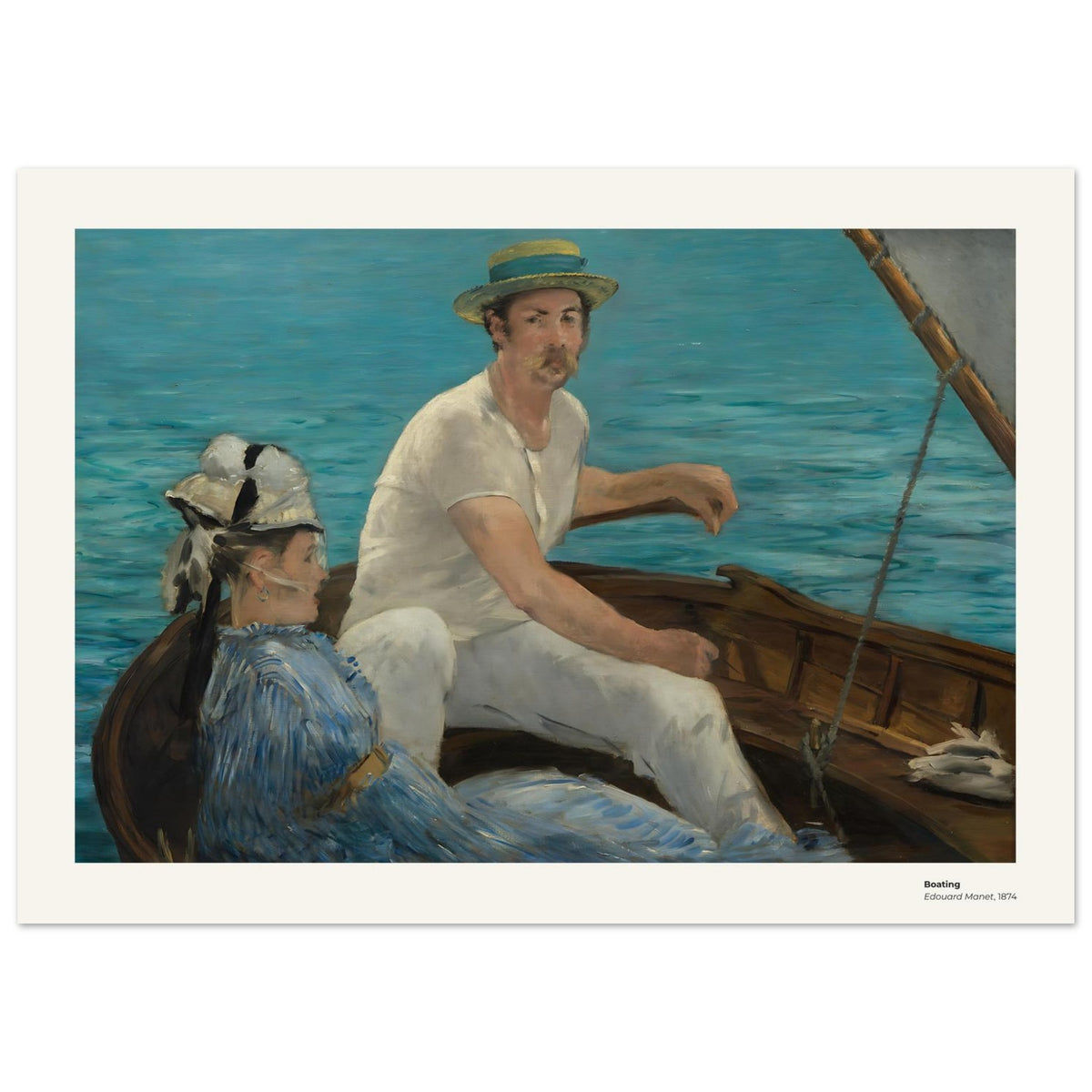 Navigation de plaisance – Édouard Manet, détail de la reproduction