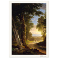 Les hêtres – Asher Brown Durand, détail de la reproduction