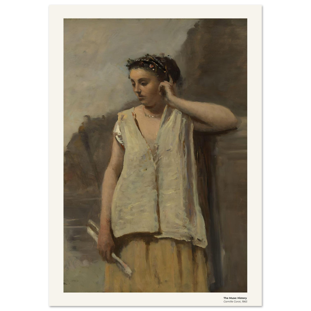 La Muse : Histoire – Camille Corot, détail de la reproduction