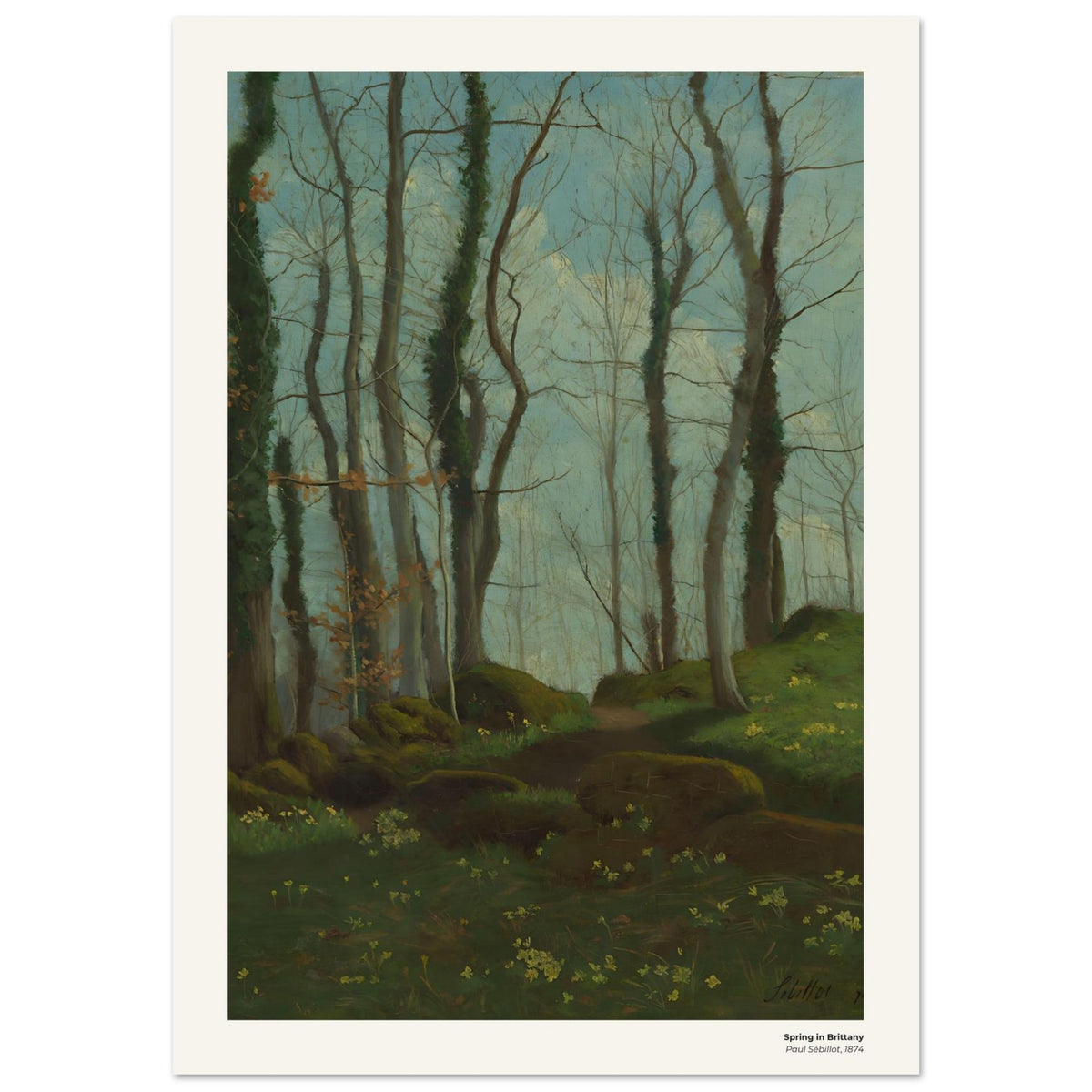 Le printemps en Bretagne – Paul Sébillot, reproduction d'art