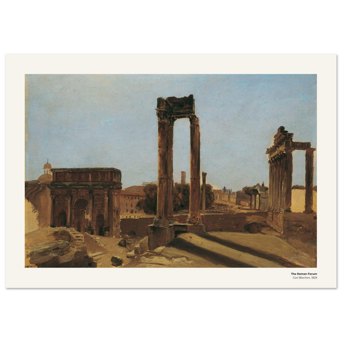 Le Forum romain – Carl Blechen, reproduction d'art