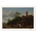 Scène de basse-cour – Anthonie van Borssom, détail de la reproduction