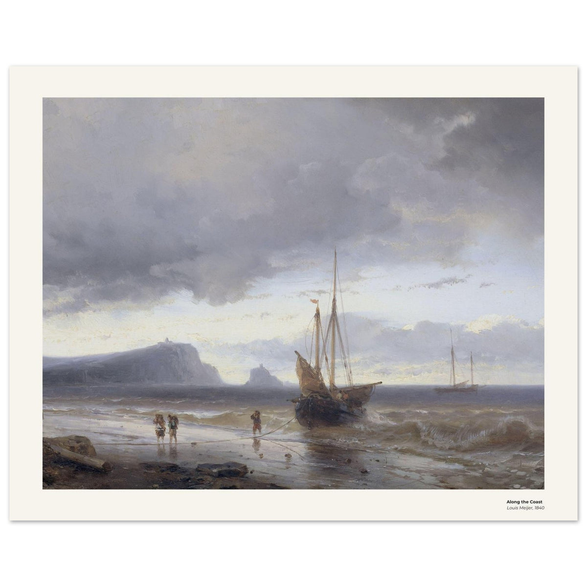 Le long de la côte – Louis Meijer, reproduction d'art