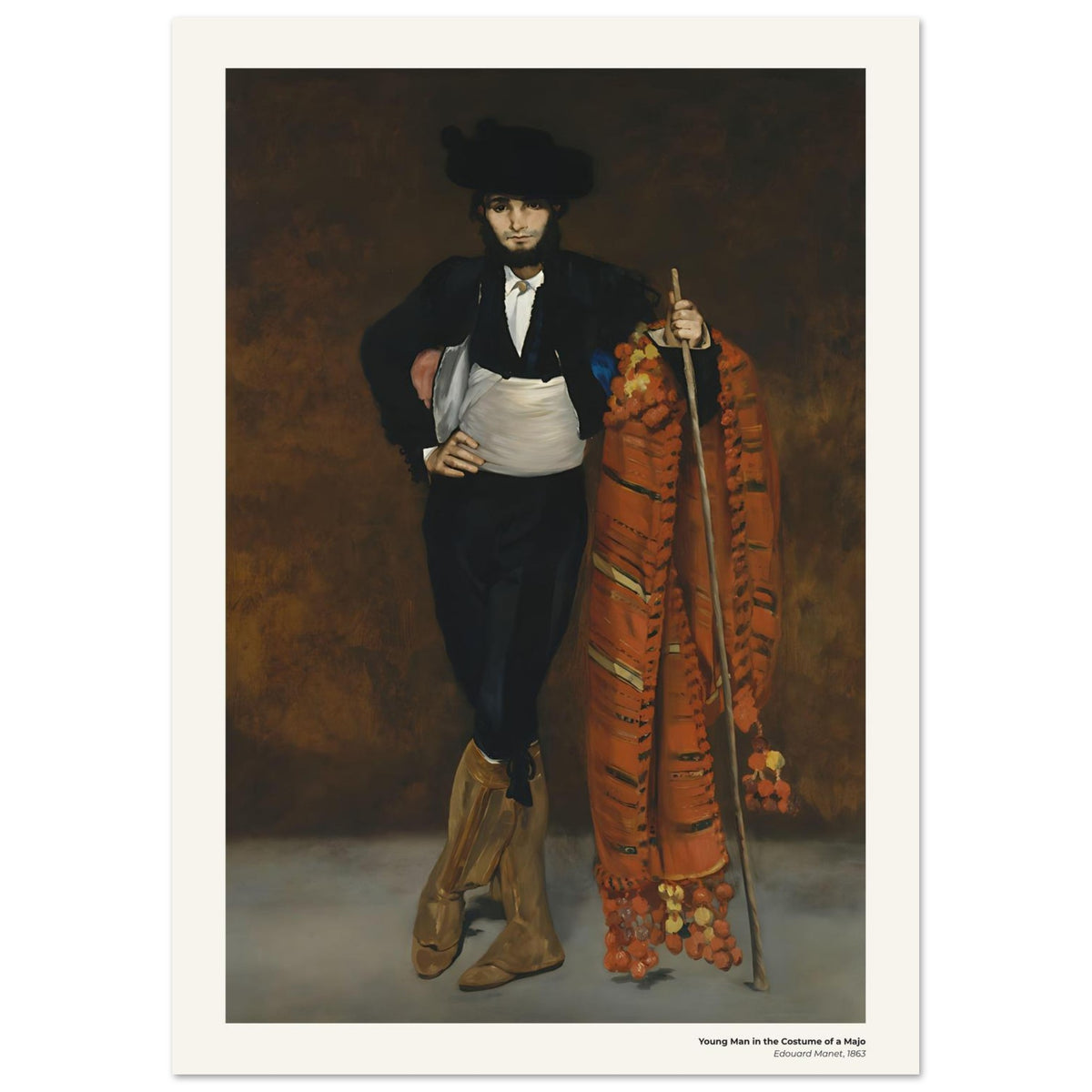 Jeune homme en costume de majo – Édouard Manet, détail de la reproduction