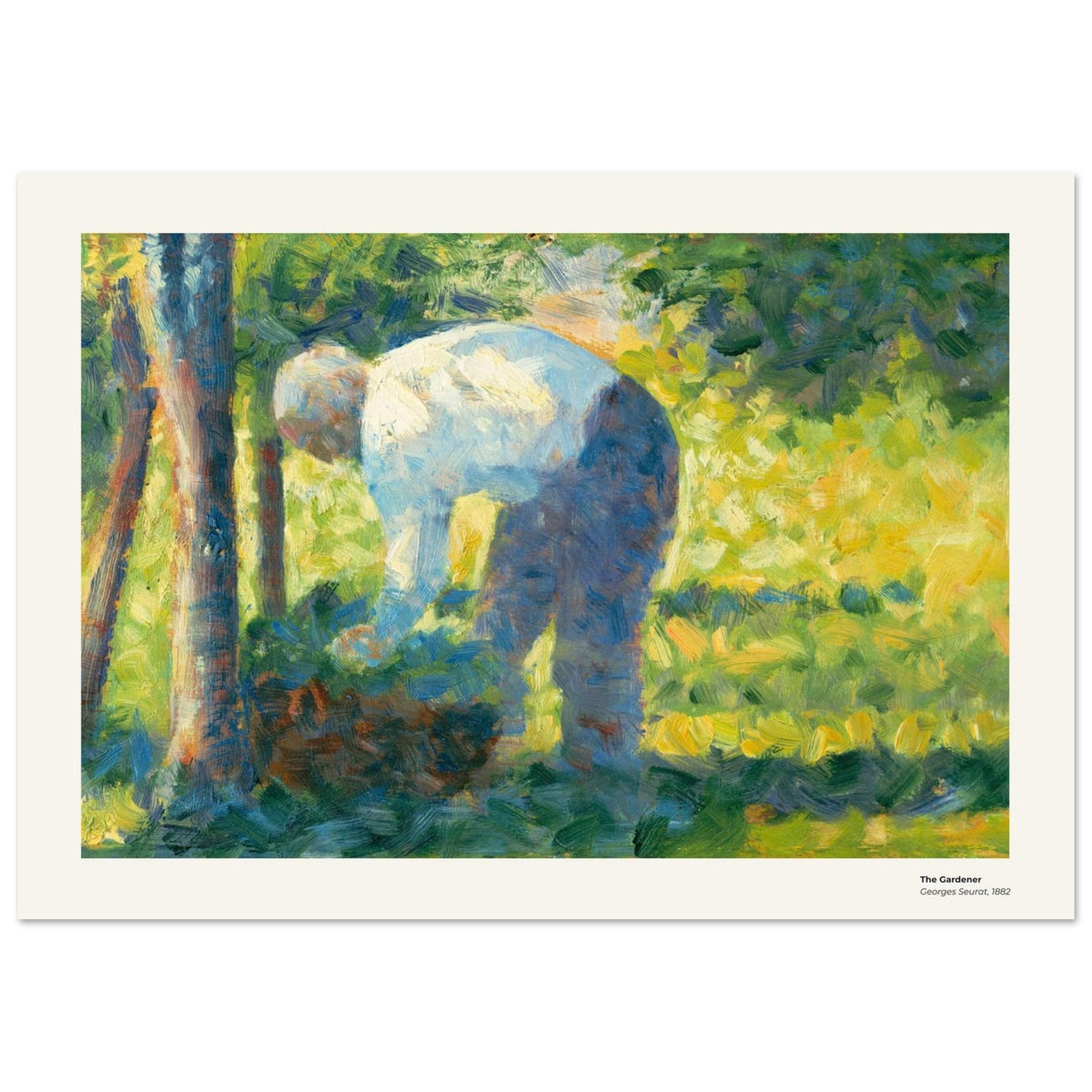 Le jardinier – Georges Seurat, reproduction d'art