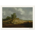 Paysage avec un chalet – Pieter de Molijn, détail de la reproduction