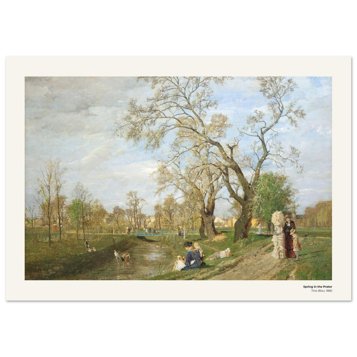 Printemps au Prater – Tina Blau, reproduction d'art