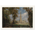 Cathédrale de Salisbury – John Constable, détail de la reproduction