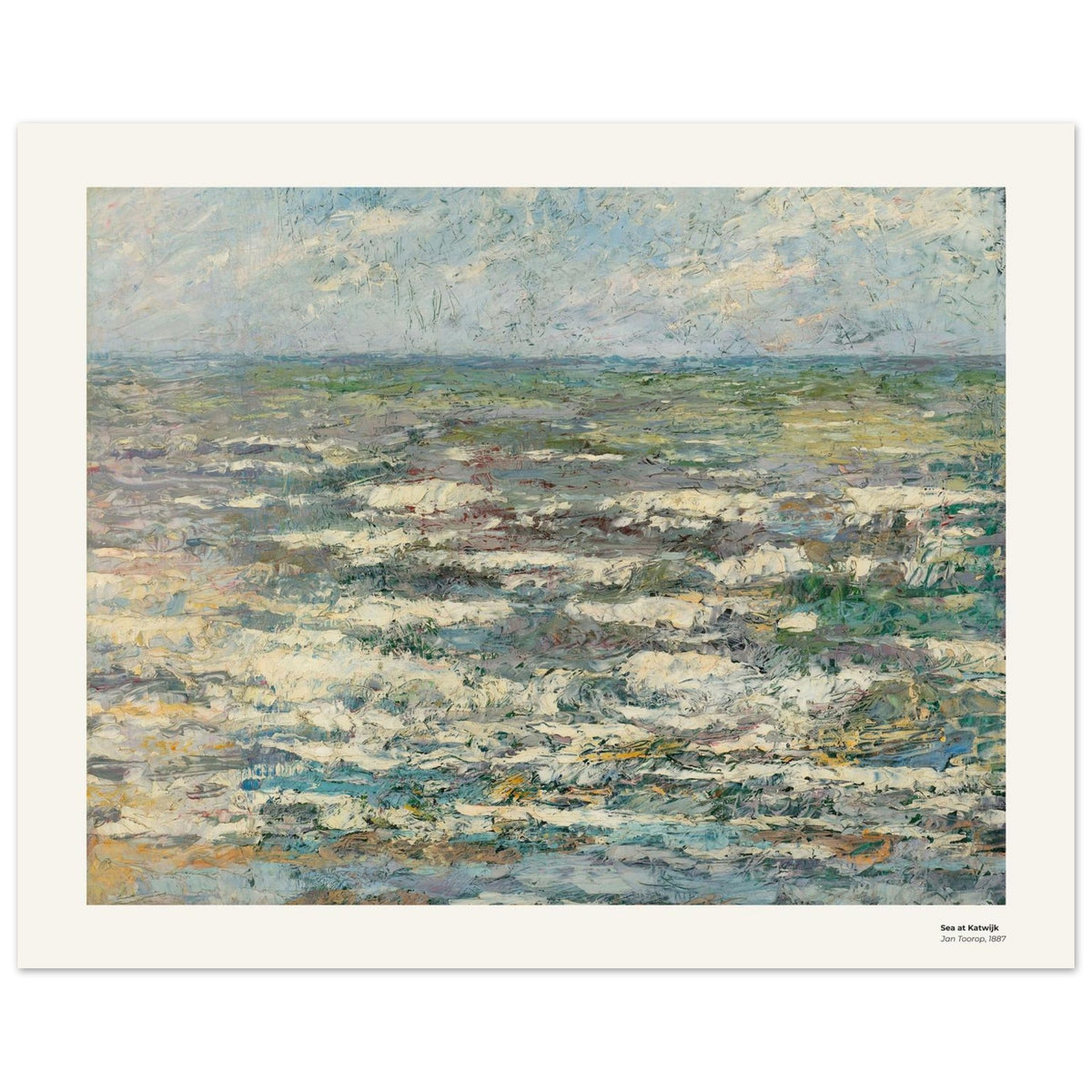 Mer à Katwijk – Jan Toorop, détail de la reproduction