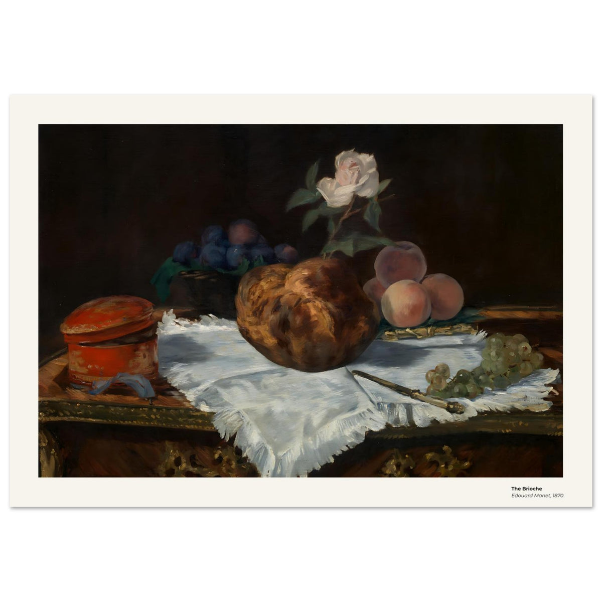 La brioche – Édouard Manet, détail de la reproduction