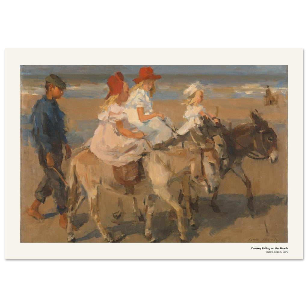 Promenade à dos d'âne sur la plage – Isaac Israëls, détail de la reproduction