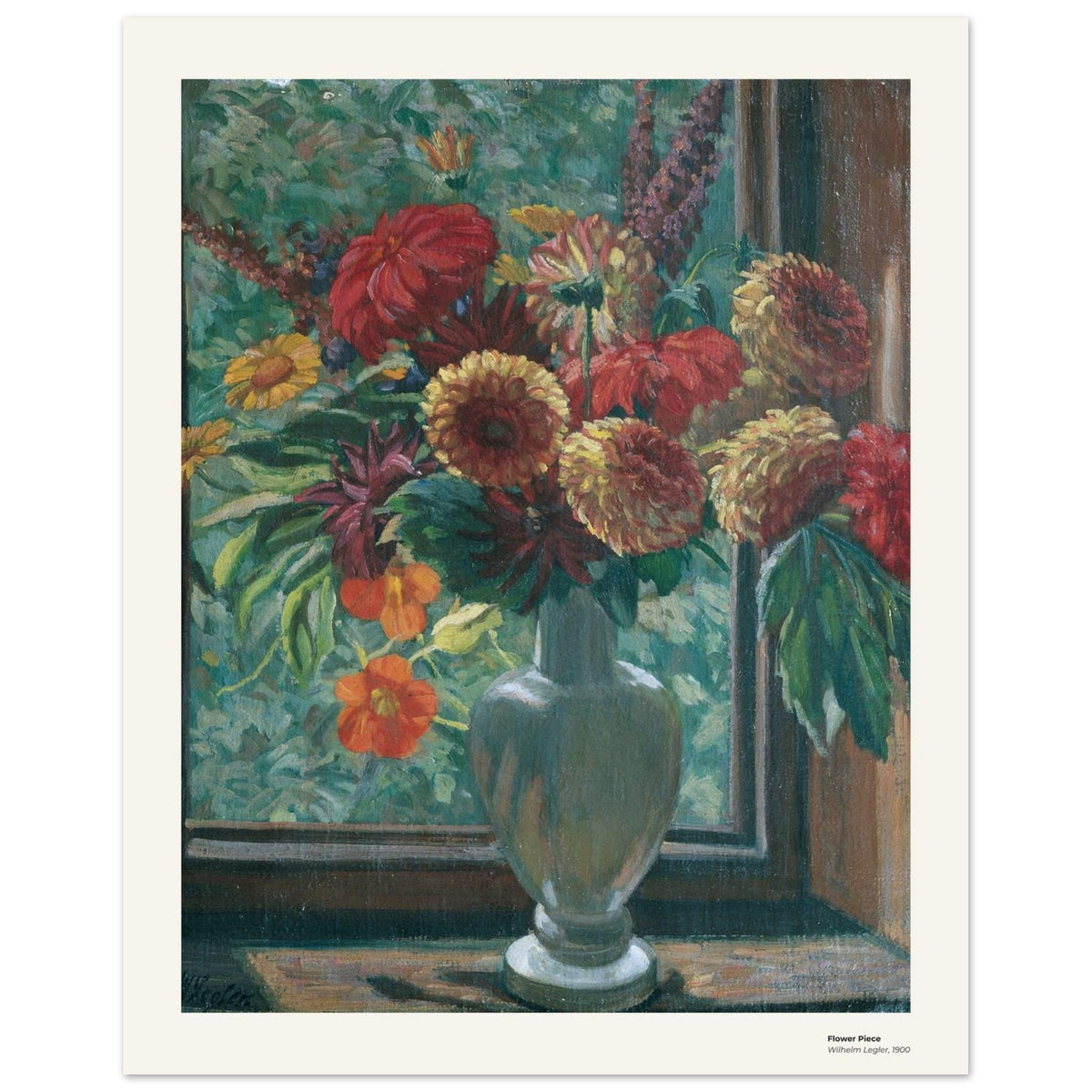 Bouquet de fleurs – Wilhelm Legler, reproduction d'art