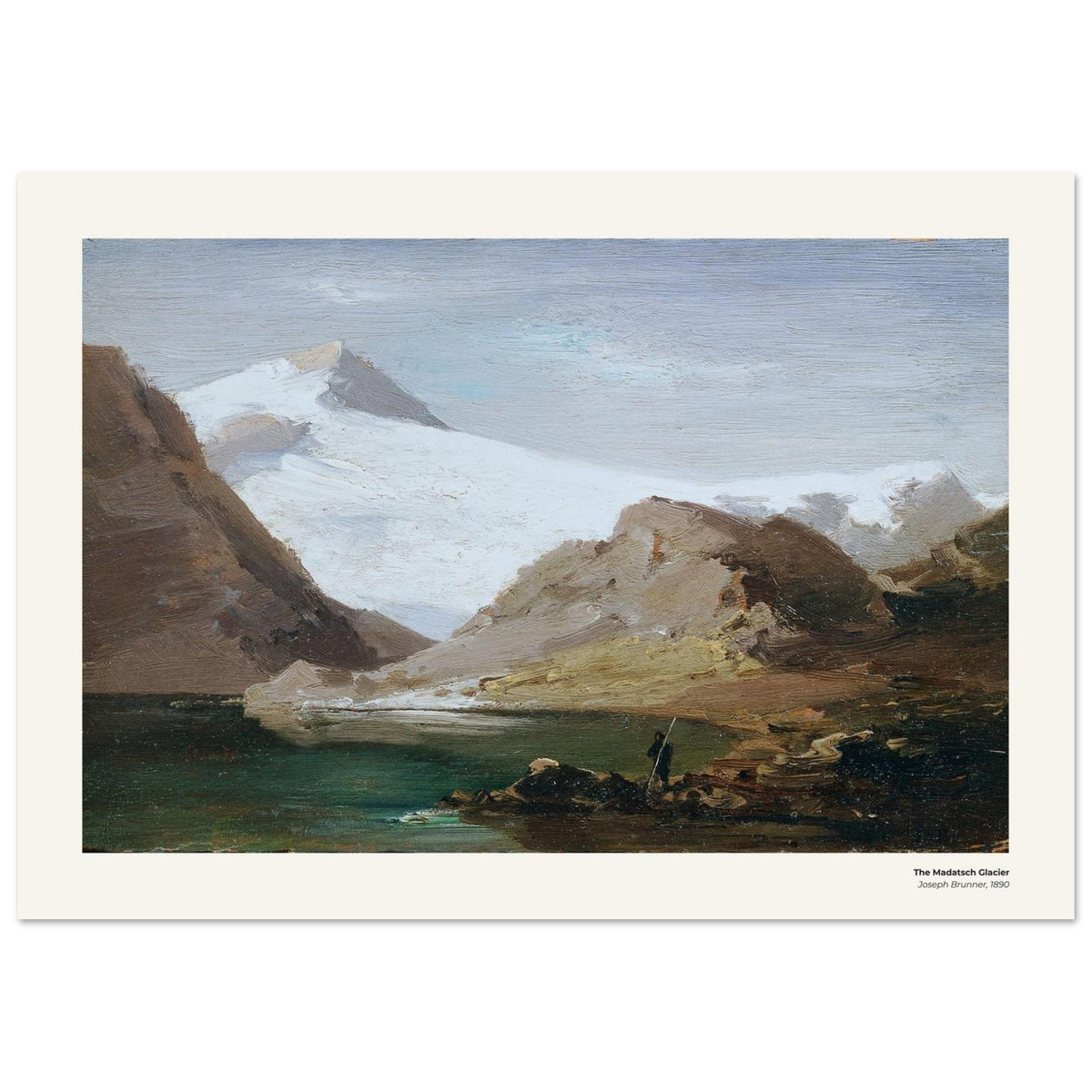 Le glacier du Madatsch – Joseph Brunner, reproduction d'art