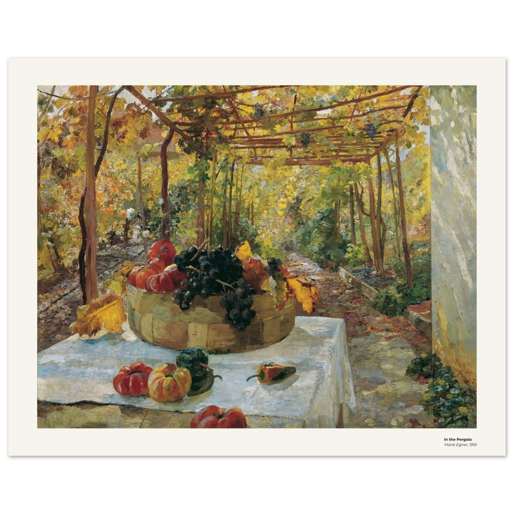 Sous la pergola – Marie Egner, reproduction d'art