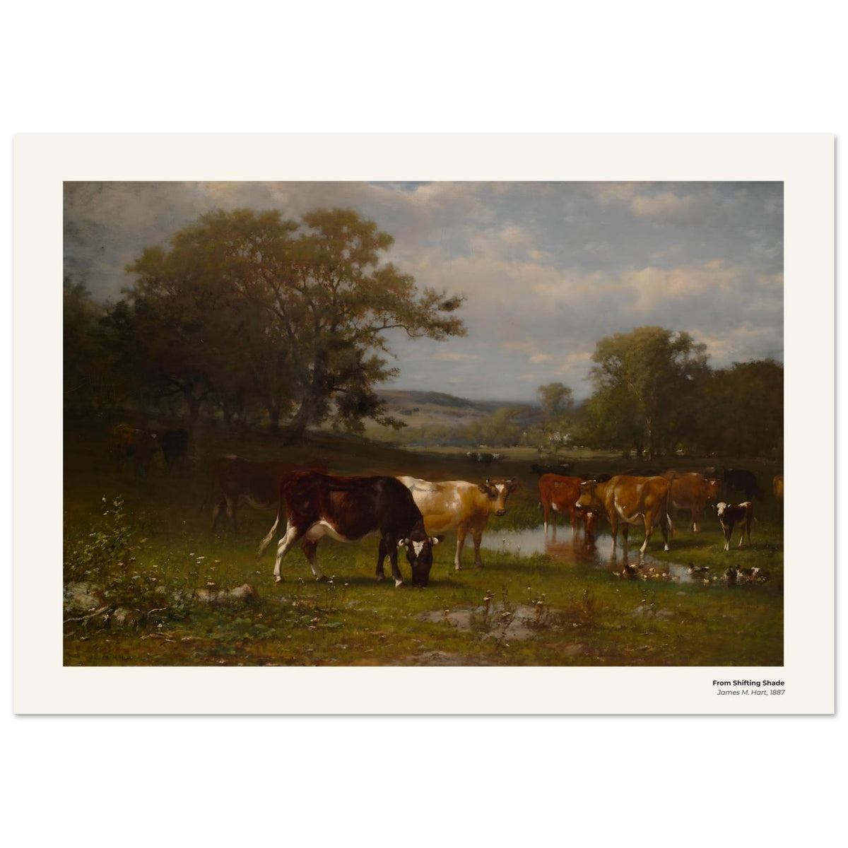 De l'ombre mouvante – James M. Hart, reproduction d'art