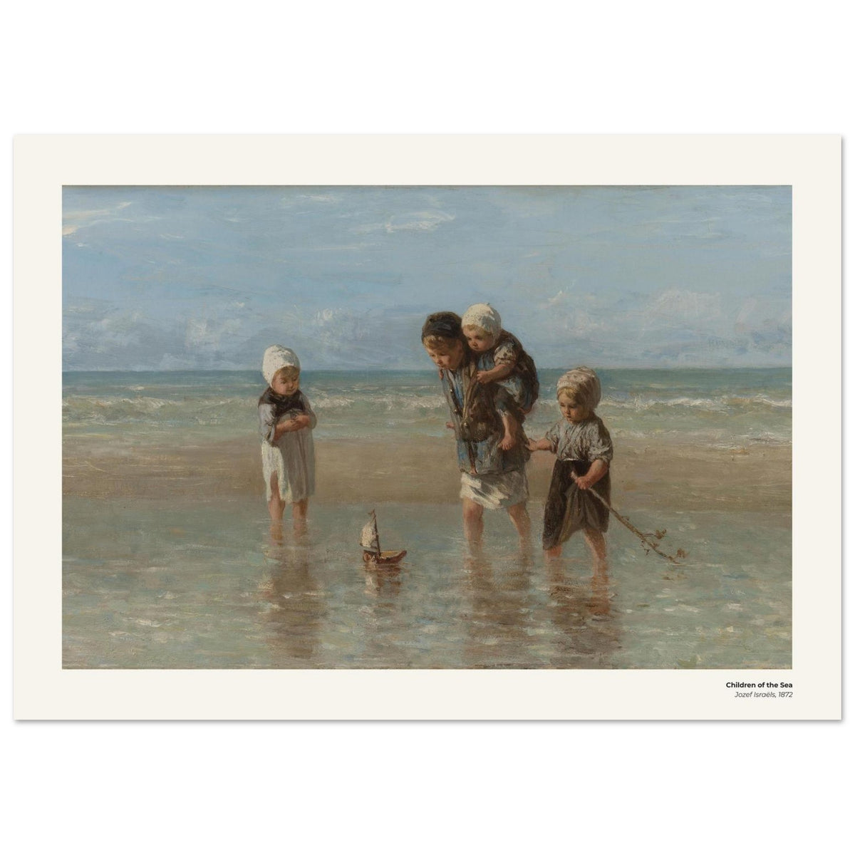 Les enfants de la mer – Jozef Israëls, détail de la reproduction