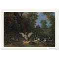 Canards se reposant au soleil – Jean-Baptiste Oudry, détail de la reproduction
