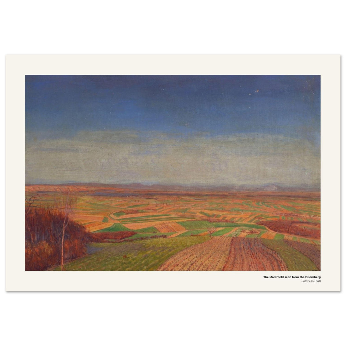 Le Marchfeld vu depuis le Bisamberg – Ernst Eck, reproduction d'art