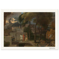 Un paysage classique – Sébastien Bourdon, détail de la reproduction