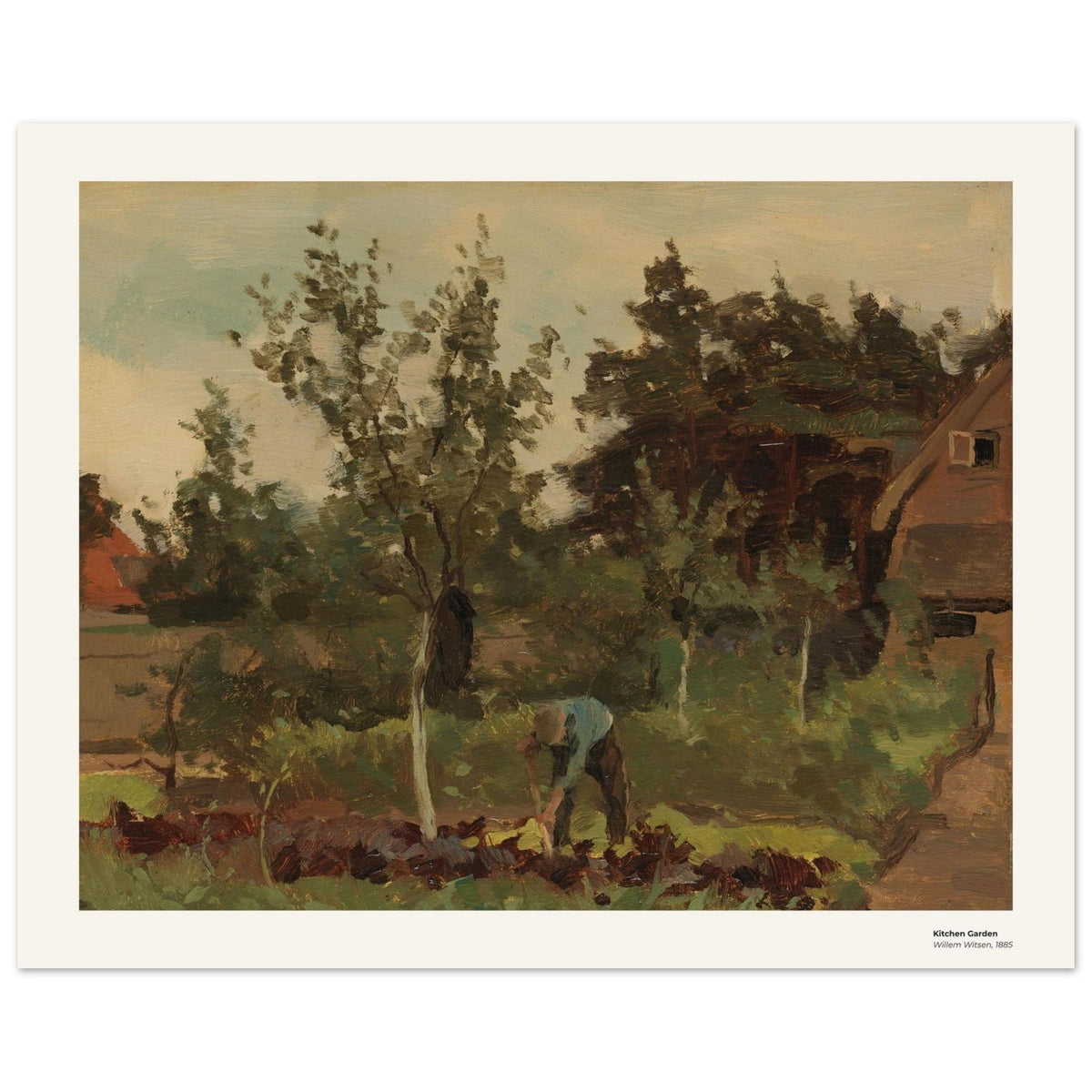 Le potager – Willem Witsen, reproduction d'art