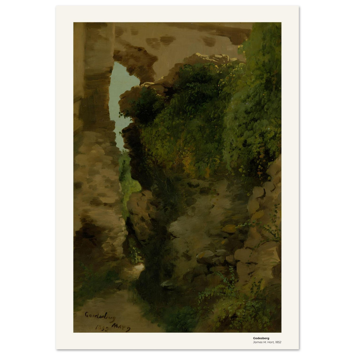 Godesberg – James M. Hart, détail de la reproduction
