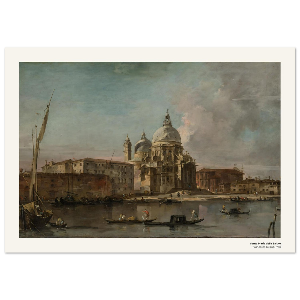 Santa Maria della Salute – Francesco Guardi, détail de la reproduction