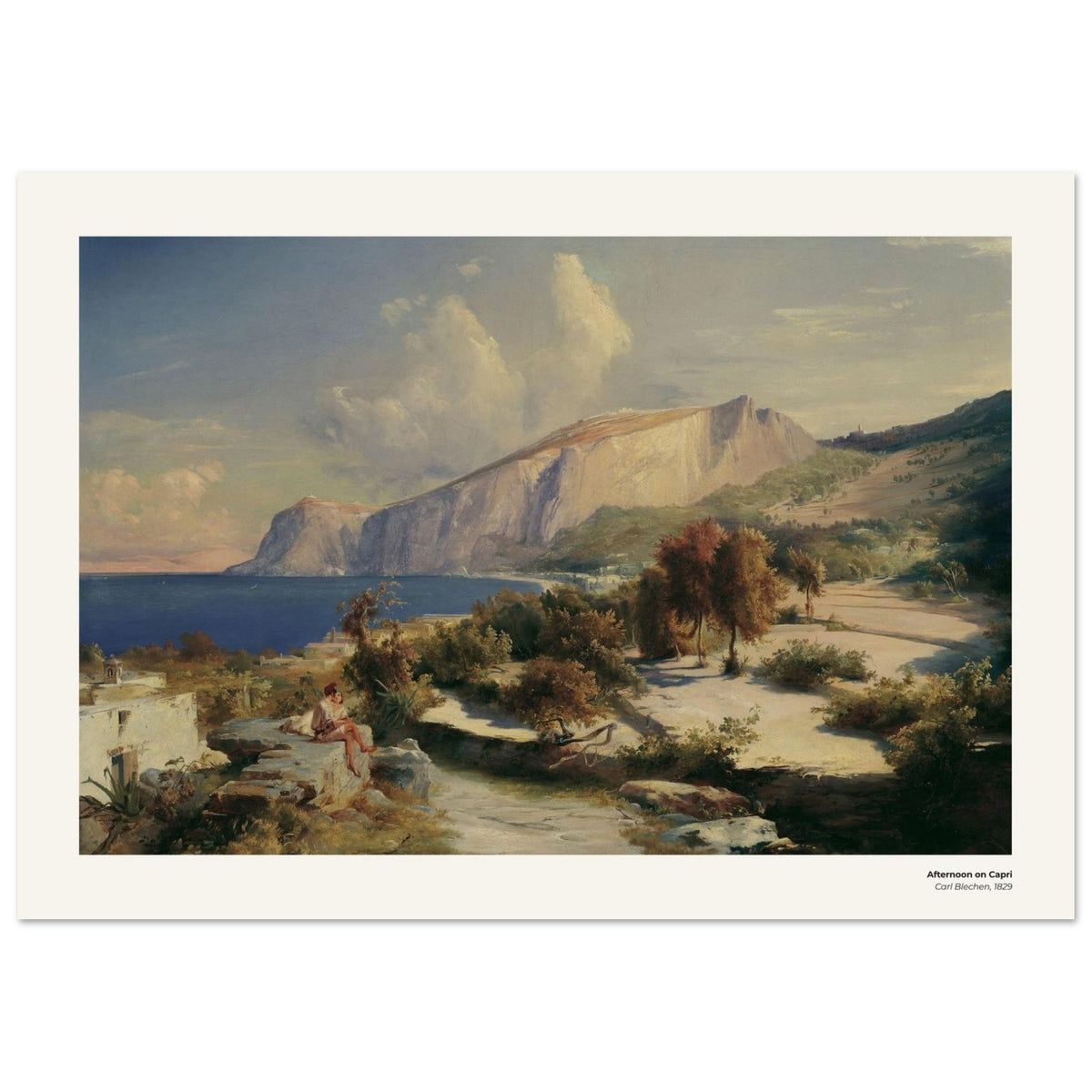 Après-midi à Capri – Carl Blechen, reproduction d'art