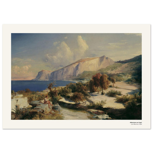 Après-midi à Capri – Carl Blechen, reproduction d'art