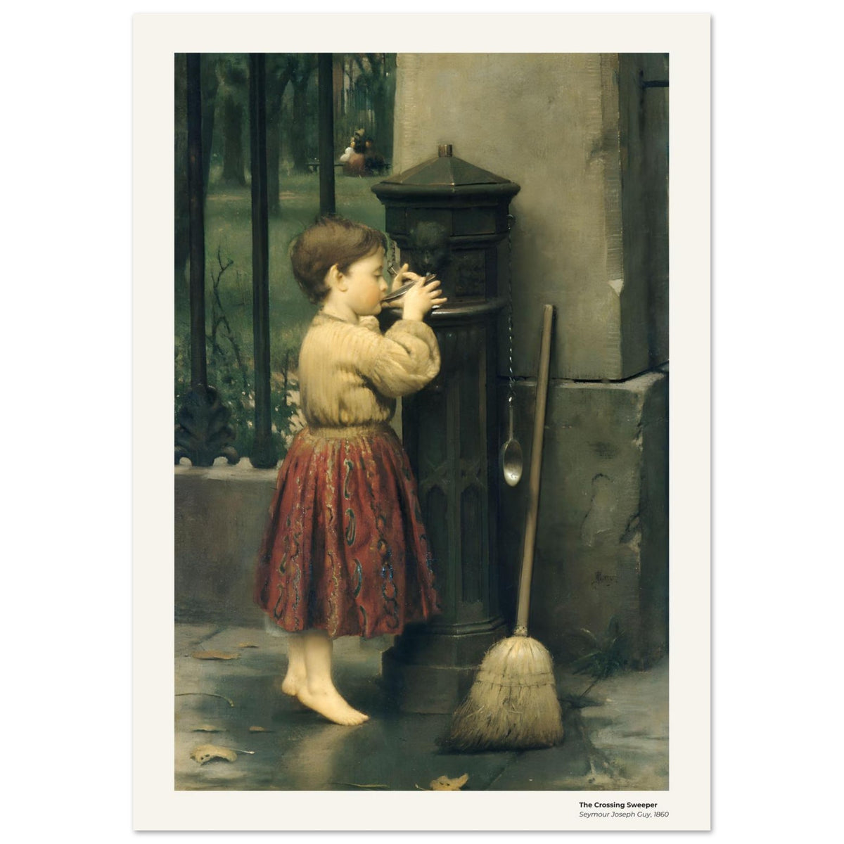 Le balayeur de passage – Seymour Joseph Guy, détail de la reproduction