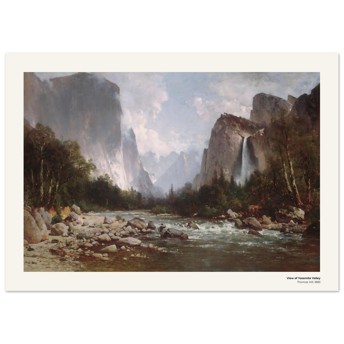Vue de la vallée de Yosemite – Thomas Hill, détail de la reproduction