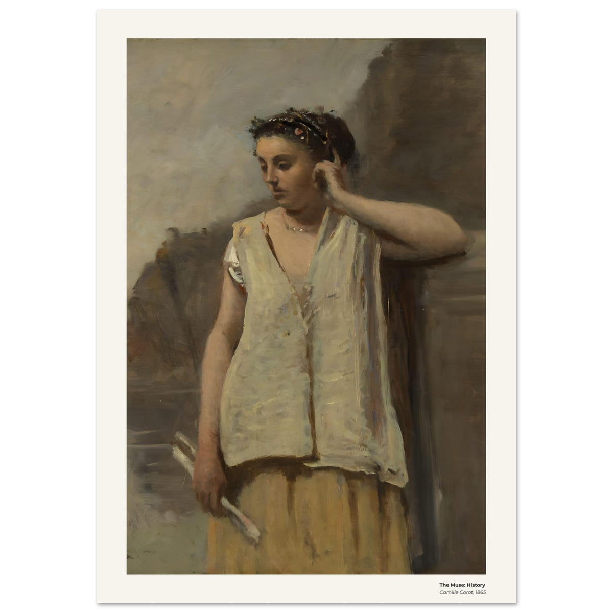 La Muse : Histoire – Camille Corot, détail de la reproduction