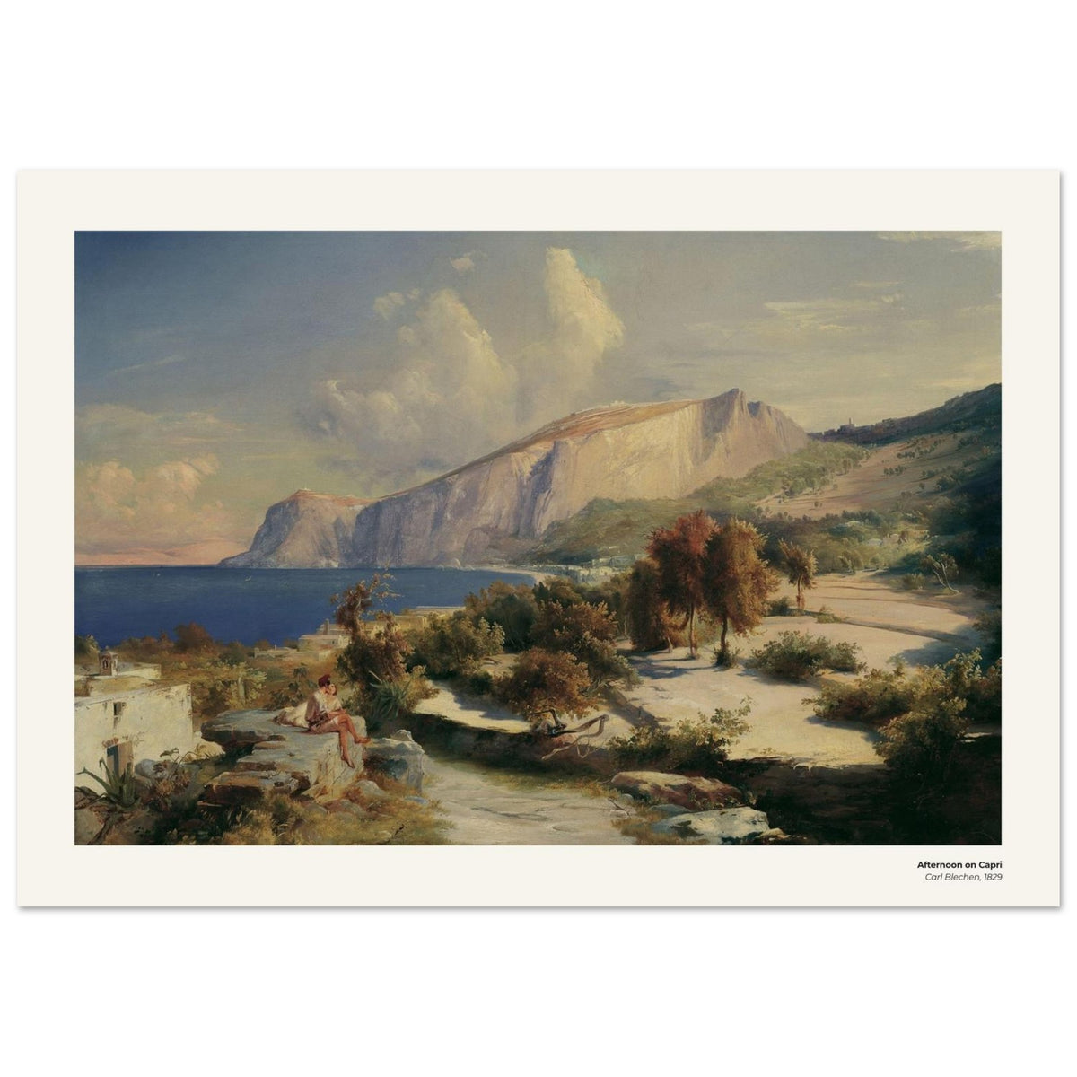 Après-midi à Capri – Carl Blechen, reproduction d'art