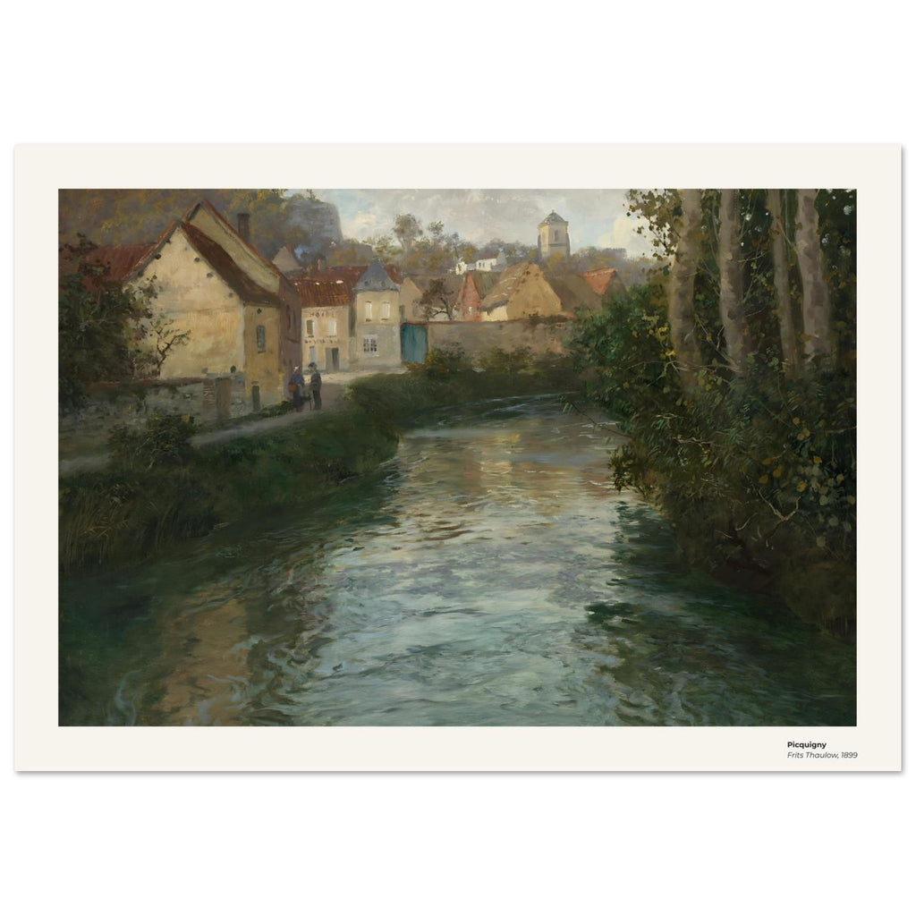 Picquigny – Frits Thaulow, détail de la reproduction