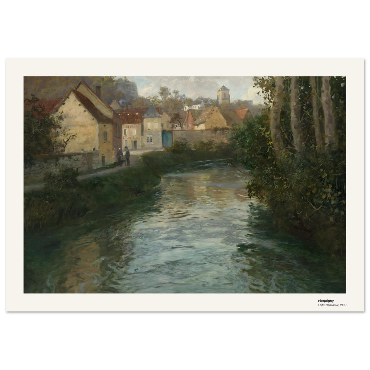 Picquigny – Frits Thaulow, détail de la reproduction