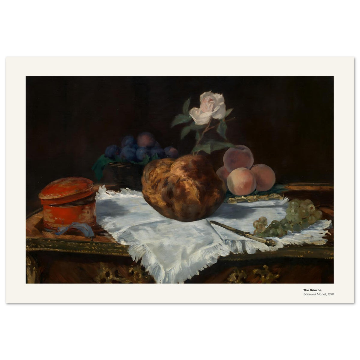 La brioche – Édouard Manet, détail de la reproduction
